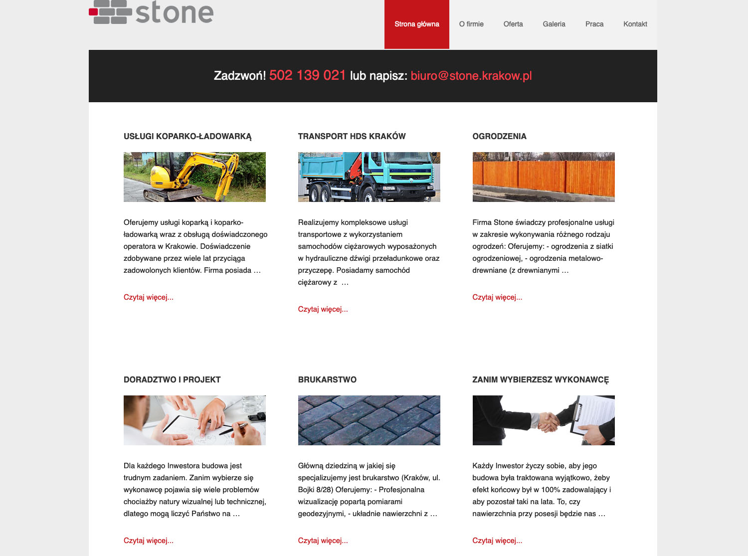 Krakowska firma Stone i transport HDS
